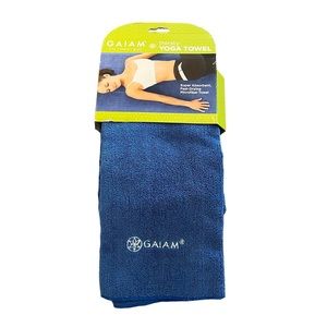 NEW GAIAM Thirsty Yoga Blue Microfiber Towel